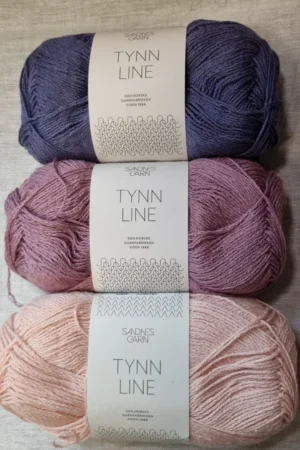 sandnesgarn tynn-line I denna blandningen får garnet bomullens och viskosen absorberande och mjuka egenskaper,